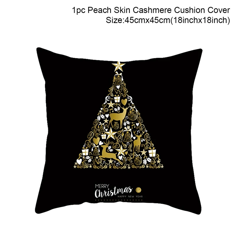 xmas cushion cover36 Christmas Cushion Covers Merry Christmas Decorations for Home Noel Christmas Gifts Navidad Xmas Cristmas DecorNew Year - Цвет: xmas cushion cover36