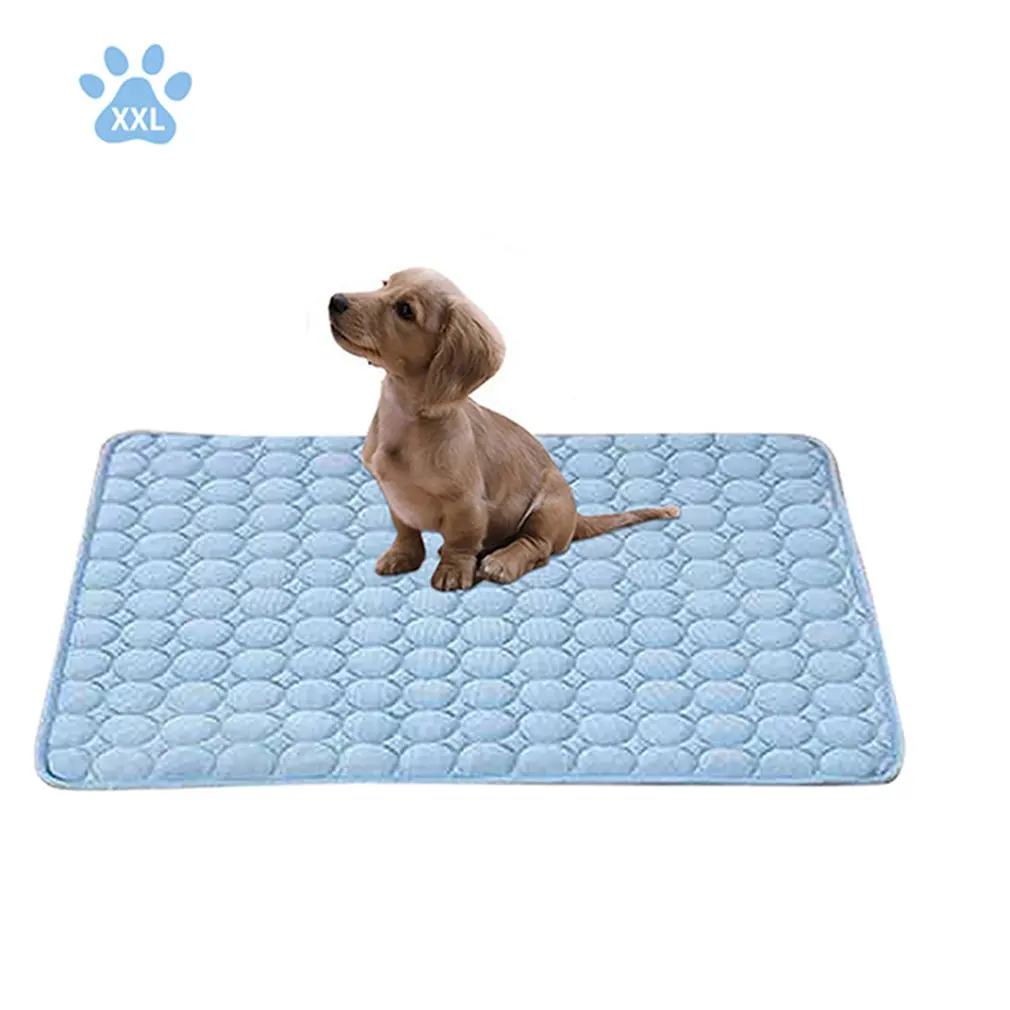 

6 Sizes Washable Summer Cooling Mat for Dogs Cats Kennel Mat Breathable Pet Crate Pad Cusion Sleep Mat Pet Self Cooling Mat