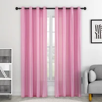modern solid color linen blackout curtains finished decoration curtain for living room bedroom balcony custom made