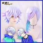 Парик парадокс Live, каната, каната, с короткими волосами, смешанный цвет, градиентный фиолетовый, для косплея, синтетические волосы