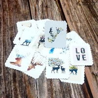 22pcs lovely deer waterproof stickers diy scrapbooking stationery diary decorative stickers kids girls students gift sticker toy