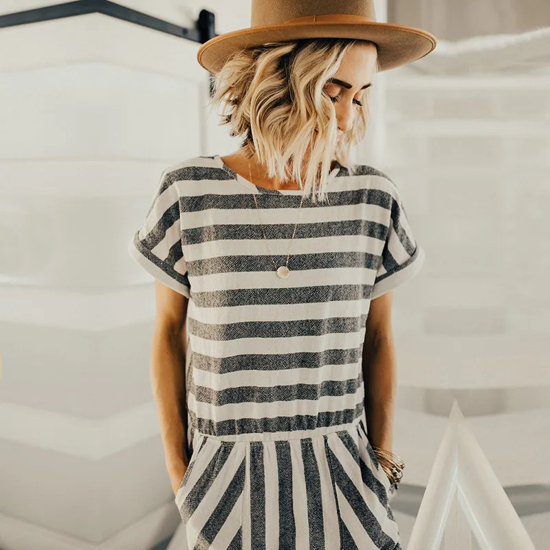 Женский офисный комбинезон с поясом элегантный повседневный коротким рукавом