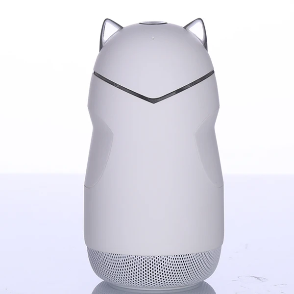 Белый Мультфильм беспроводной bluetooth динамик кошка oem подарок аудио TWS громкой связи черный белый розовый для окна iPhone iOS Android - Цвет: Белый