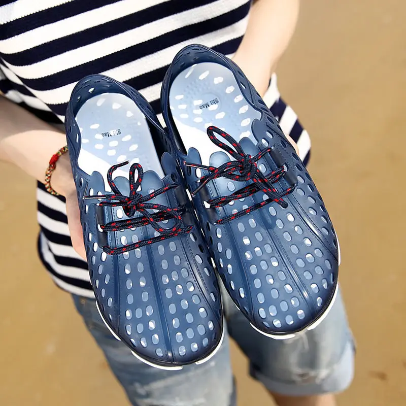 Мужские кроссовки 2021 летние тапочки для мужчин открытые дышащие пляжные