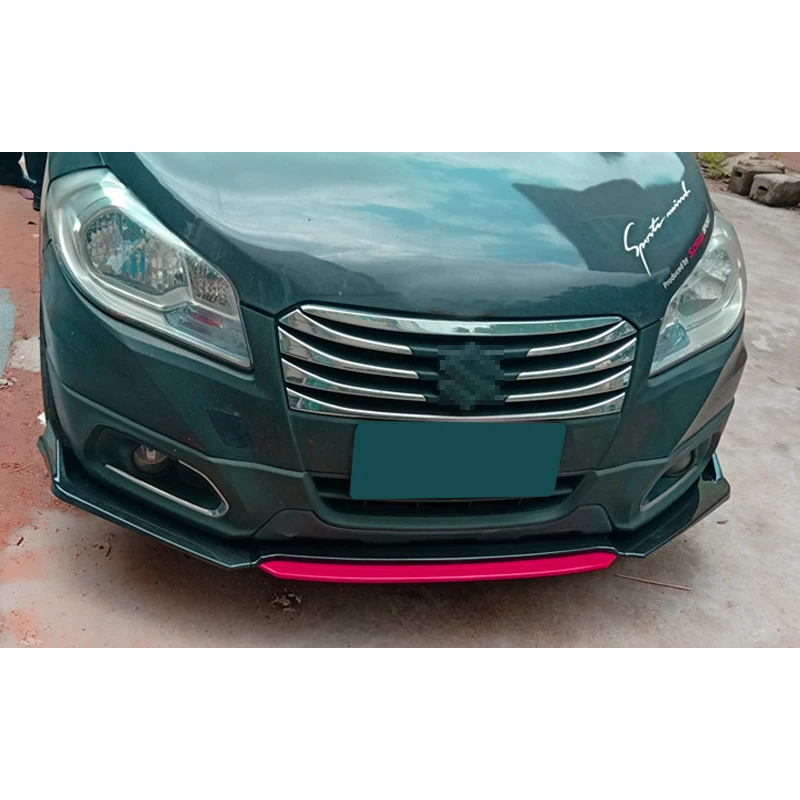 Передний бампер спойлер защитная пластина комплект для губ углеродная поверхность лопатка подбородка SUZUKI