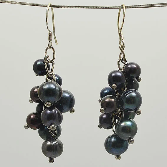 

Серьги-подвески женские из натурального жемчуга, 3-8 мм