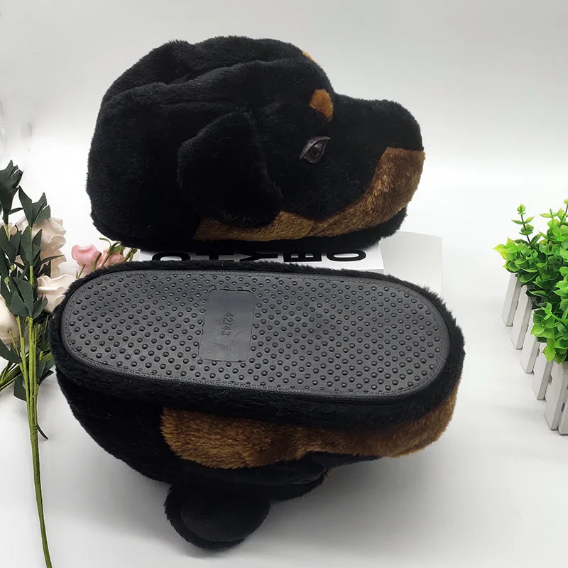 Специальные женские тапочки с героями мультфильмов теплые для влюбленных зимние