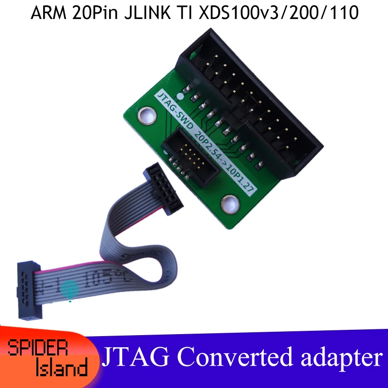 Плата адаптера JTAG 20-pin 2 54 мм на 10-pin 1 27 шаг JLINK XDS100 SWD плата интерфейса |