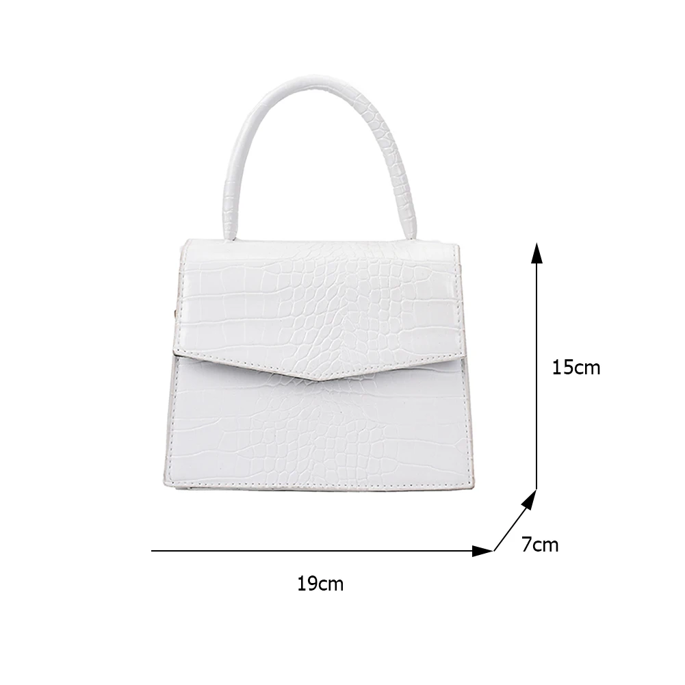 

Vintage Women Alligator Pattern Crossbody Shoulder Bags PU Leather Messenger Bag Casual Ladies Chain Top-handle Small Handbags