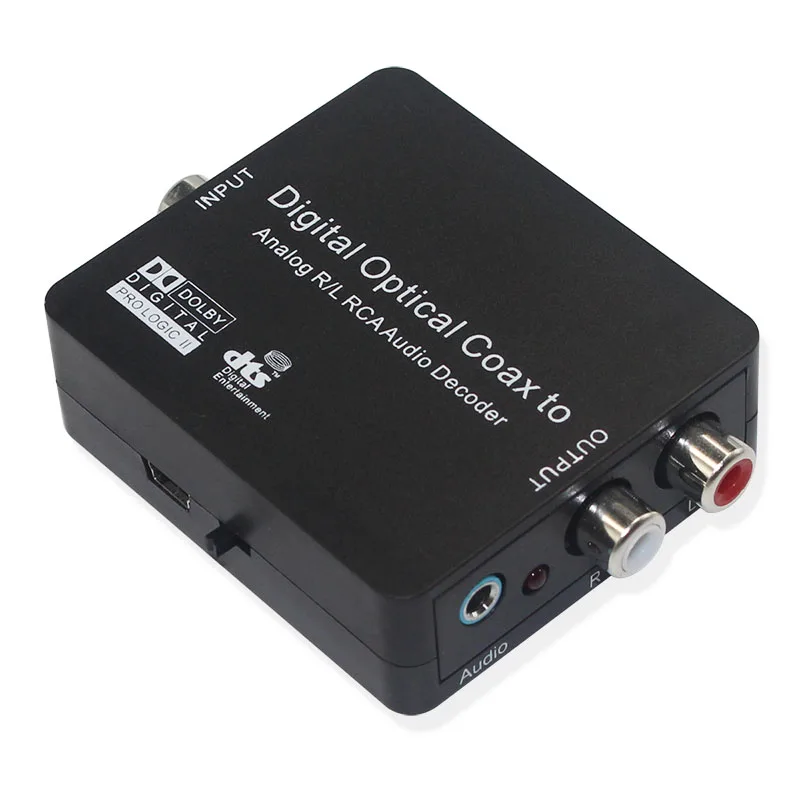 5 1 Dolby DTS Цифровой оптический коаксиальный аналоговый R/L RCA аудио декодер