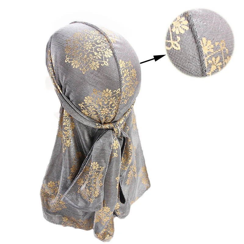 Модные мужские лазерные Баотоу дюраги Бандана тюрбан парики пират шляпа мужчины