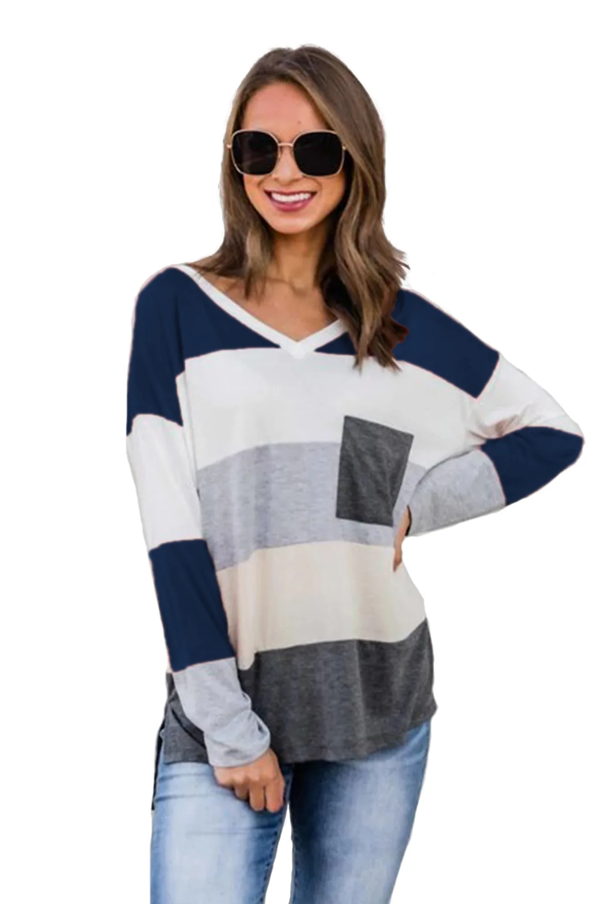 Весна и осень новая футболка с длинным рукавом Женская Горячая Распродажа