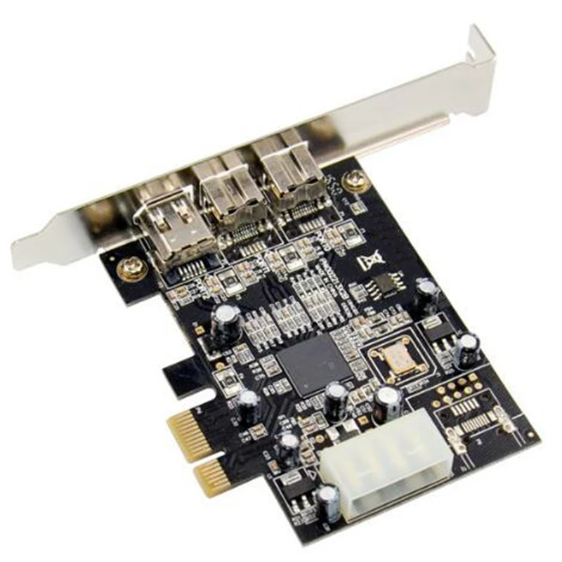 PCI Express 3-портовая Плата расширения видеозахвата Firewire XIO2213AZAY чипсет 1394B 1394A PCIe 1 X1