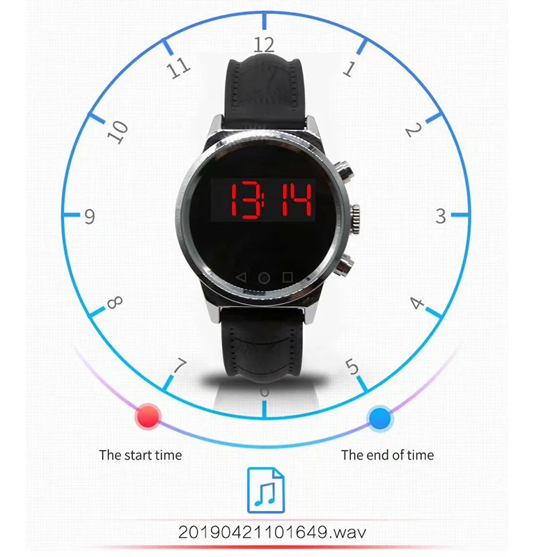 Профессиональный тонкий HD-камера фото Звук Аудио Диктофон спортивные часы