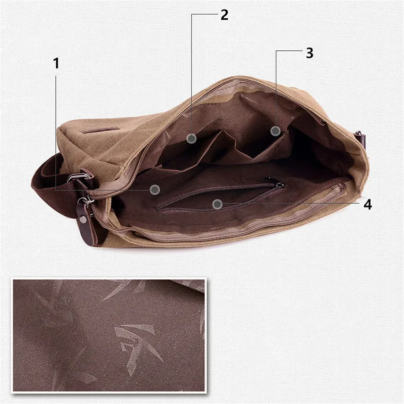 

Casual Canvas Crossbody Bag Men Messenger Bags Travel Shoulder Bags Male Cross Body Bags 2021 Men's Bags Book Laptop Satchels