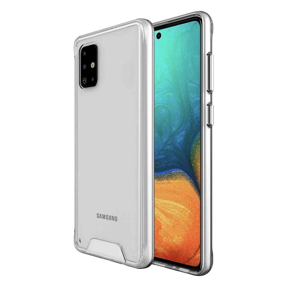 

For Samsung Glalaxy A01 A02 A72 A32 A31 5G S Clear Acrylic Shockproof Armor case For Samsung A20 A12 A21 anti-drop Case