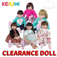 clearance 60 cm reborn dolls realistic soft cotton body princess baby doll girl toddler bebe birthday gifts playmate