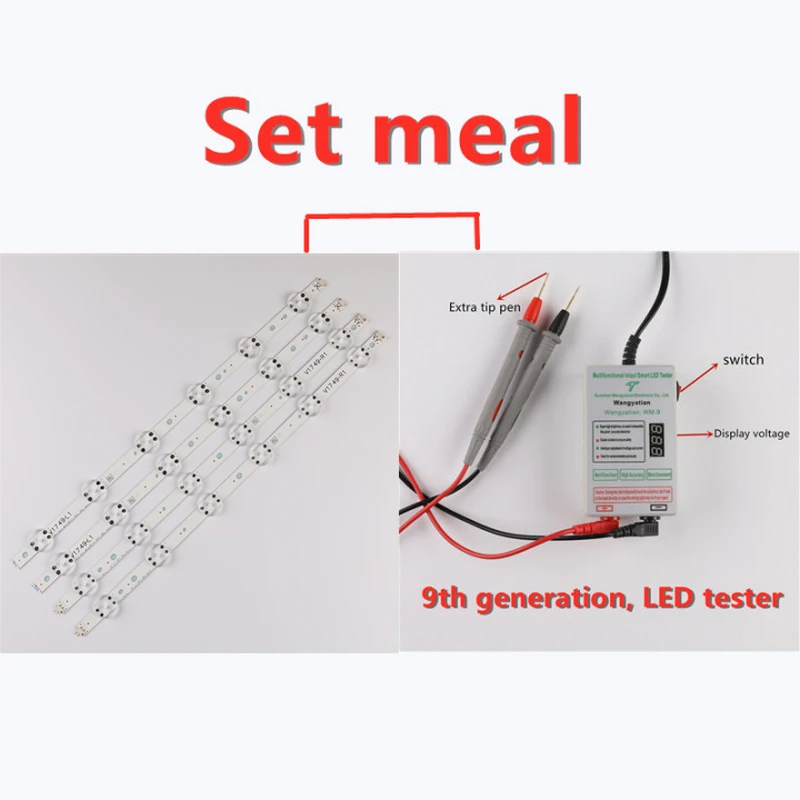 100% Новый 4 шт/комплект светодиодный полоски для LG 49 ТВ 49UJ651V 49UV340C UB 49UJ6500 LC490DGG 6916L 2862A