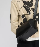 trendy men soft pu leather briefcase mens designer shoulder business bag outdoor waterproof commuter bags bolso hombre df346