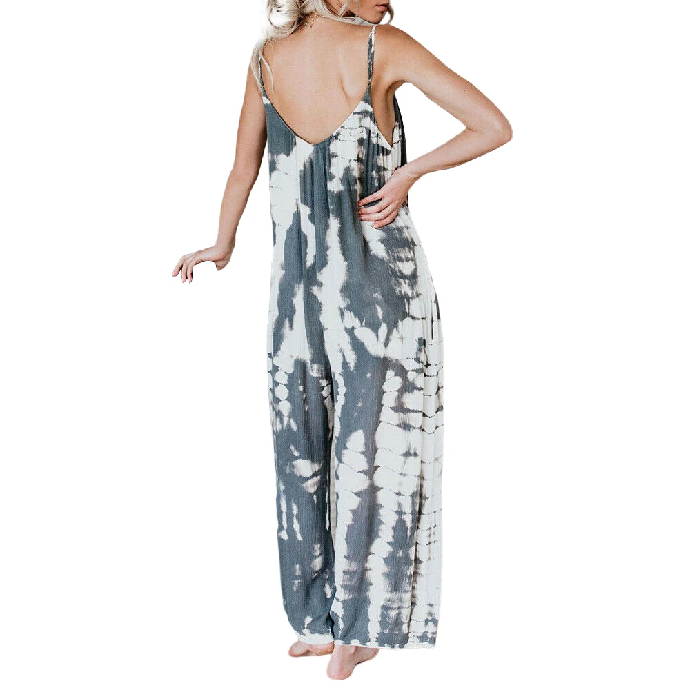 Женский комбинезон без рукавов наряд в стиле пэчворк свободное модное боди на