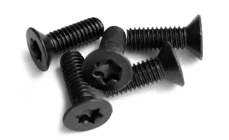 

20-50 шт./лот M2 M2, 5 M3 M4 M5 сталь с черными шестилепестковыми винтами с потайной головкой