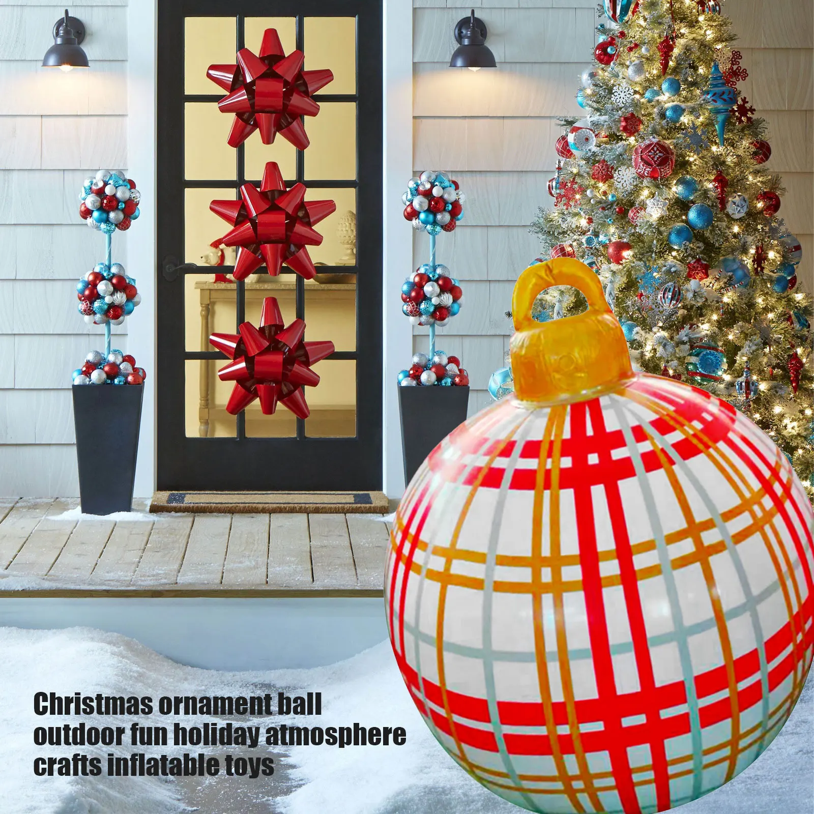 Рождественские шары 60 см рождественские украшения гигантский уличный