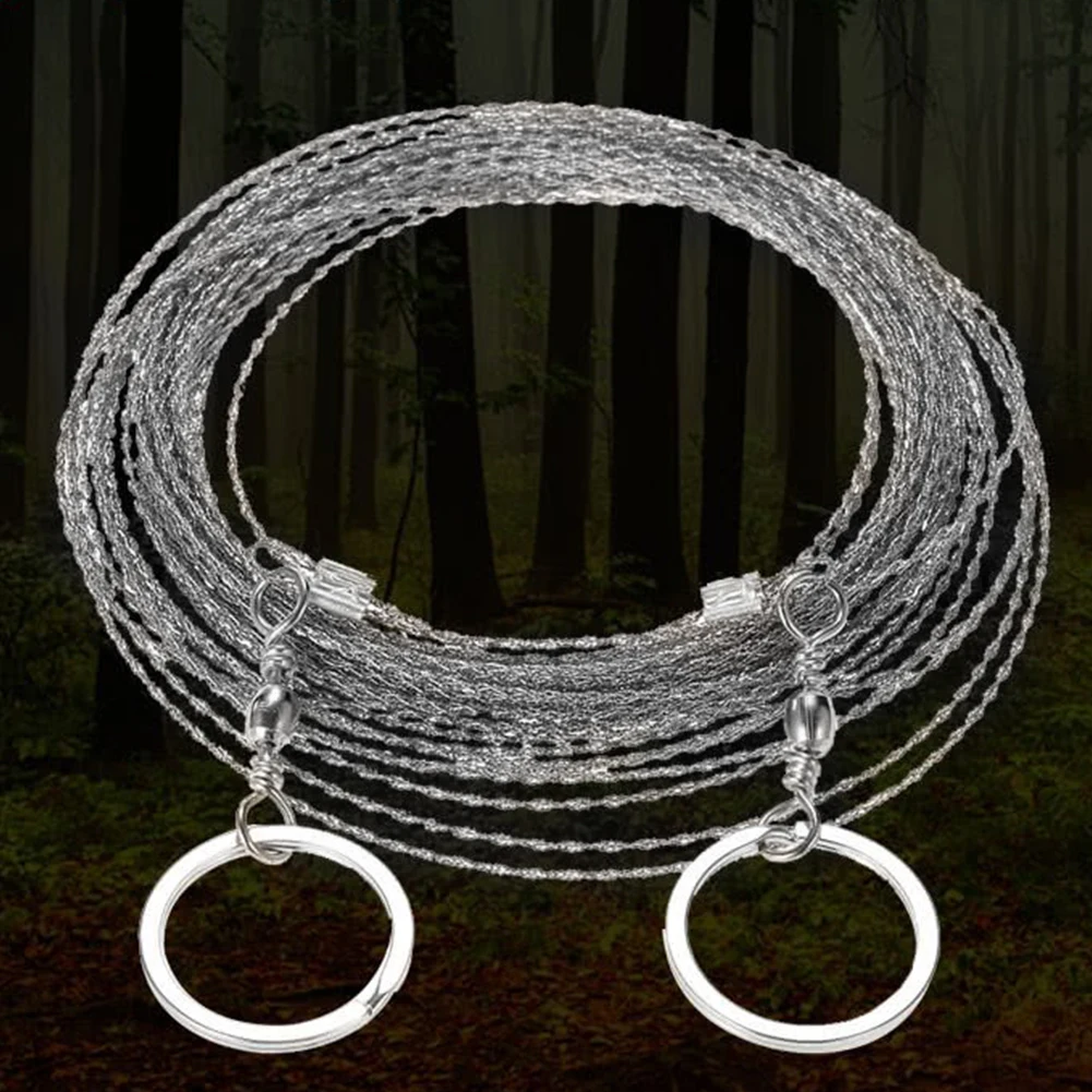 

Wire Hand Saw Field Survival Saw Wire Saw Stainless Steel Scroll Saw Silver Fret Saw For Survival Hiking Camping Wire Hand Saw