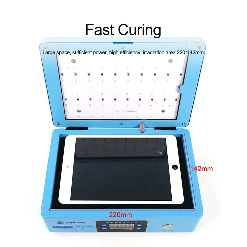 S-918B Mini UV лампа для отверждения Оса изогнутая прямая стеклянная против морщин