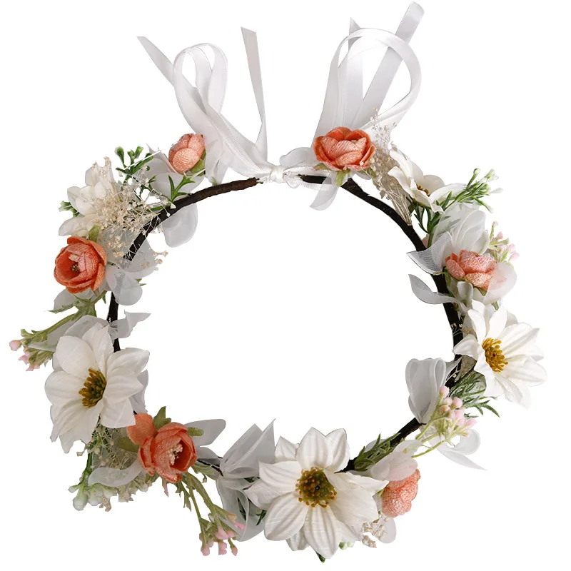 

CC Headbands for Women Wedding Hair Accessories Engagement Jewelry Bridal Crown 100% Handmade Garlands Romantic Corolla 58379