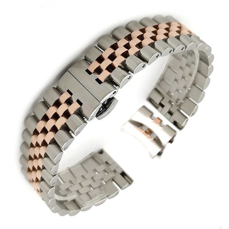

Watch Accessvories Bracelet for Rolex Men Women Smart Watch Strap Stainless Steel Buckle Watchband Wristband 16 17 19 20 22mm