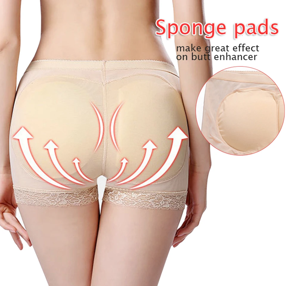 Корректирующее белье с подкладкой искусственная для ягодиц трусики эффектом