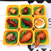 simulation food silicone fridge magnet pvc barbecue spicy barbecue braised meat snack creative gift magnetic