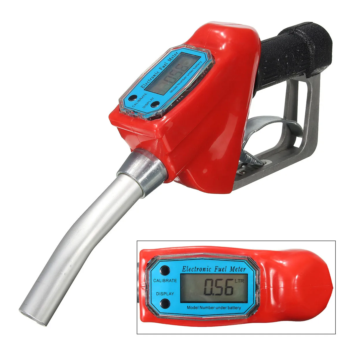 Turbine Flow Meter Sensor Indicator Counter Fuel Gauge Device Gasoline Diesel Petrol Oil Refilling Nozzle Gun | Инструменты
