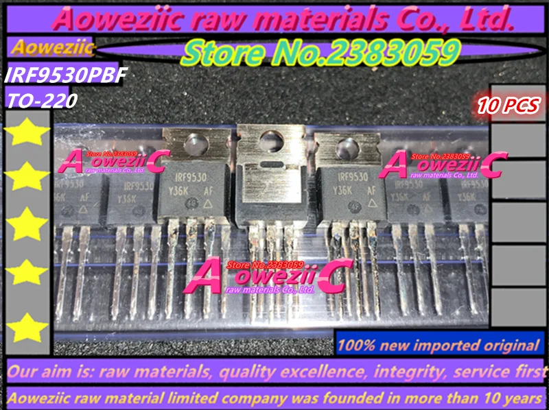 

Aoweziic 2021+ 100% new imported original IRF9530PBF IRF9530 F9530 TO-220 MOS tube 14A / 100V