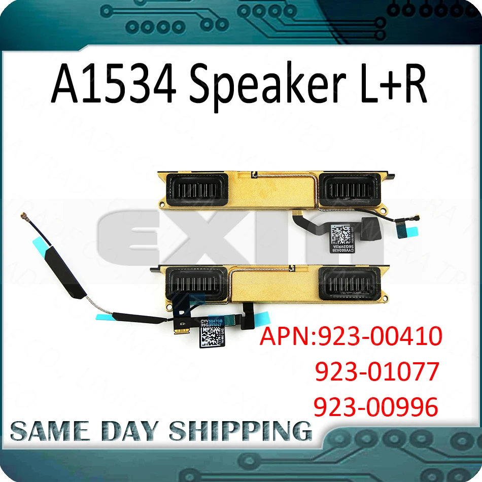 Оригинальный Новый A1534 левый + правый динамик Набор для Apple MacBook Retina 12 &quotA1534 в
