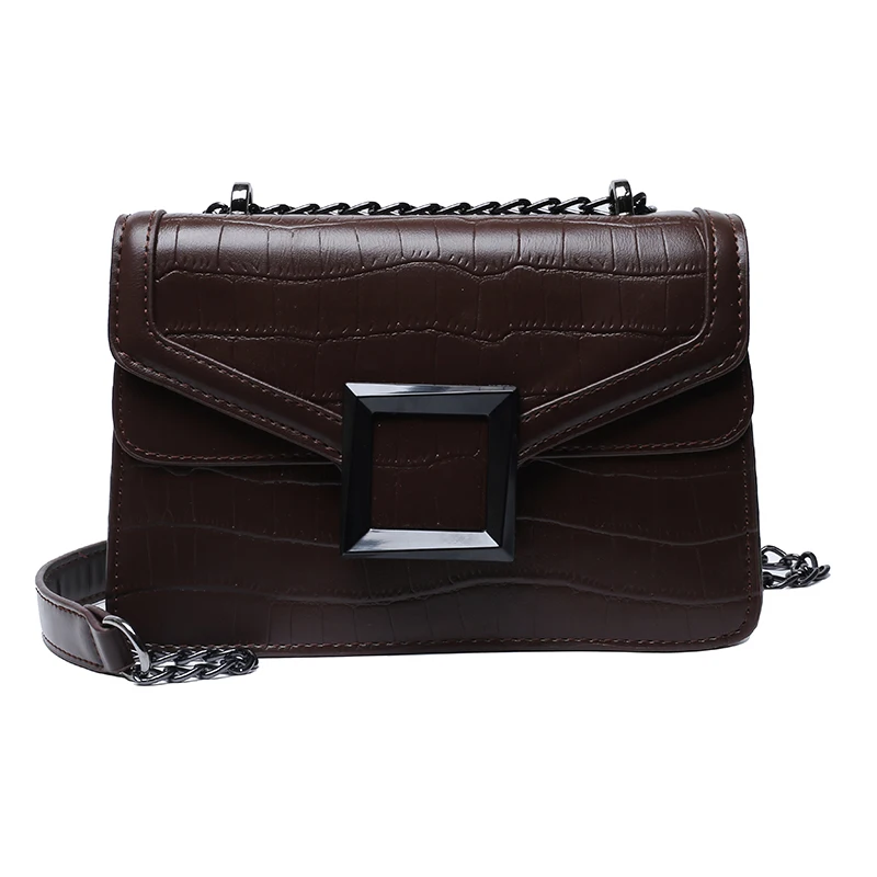 Роскошные женские сумки Дизайнерская кожаная сумка через плечо с цепочками