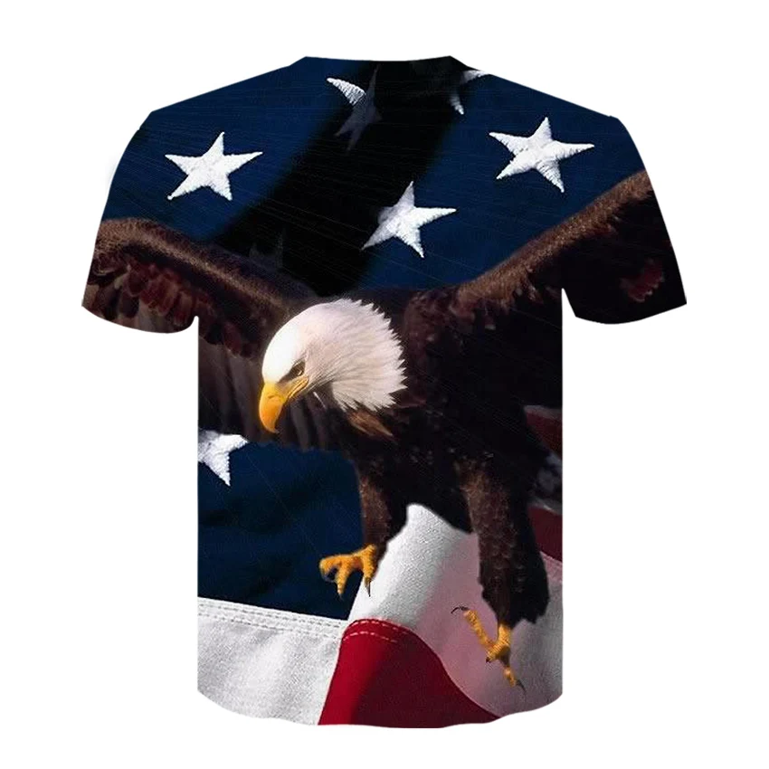 Футболка мужская быстросохнущая модная повседневная с круглым вырезом 3D-принтом