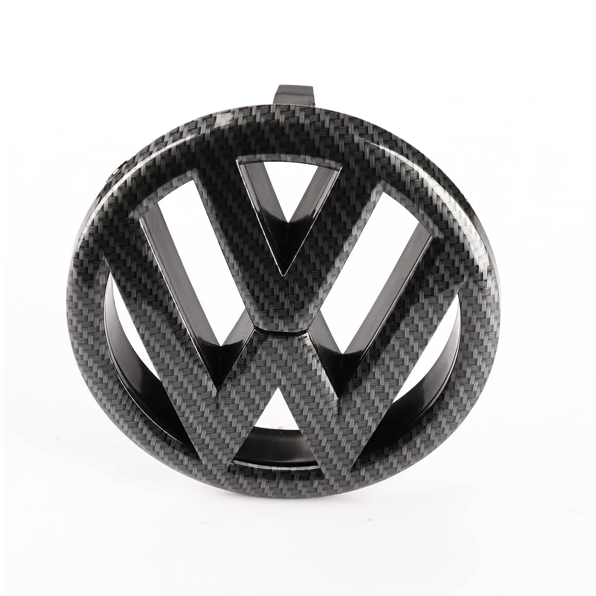 Эмблема на переднюю решетку автомобиля из углеродного волокна 135 мм + эмблема