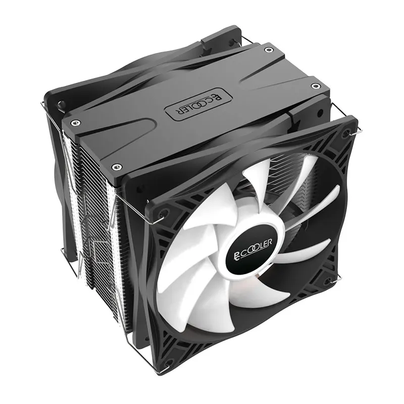 

Pccooler X6 Dual PWM Fan 5*6mm Pure Copper Heat Pipe HDT Heat Pipe Direct Contact Pure Aluminum Passive Cooling Module