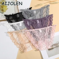 aijolen sexy lace underwear comfortable ladies underpants breathable temptation mesh panties multi color lingerie for female