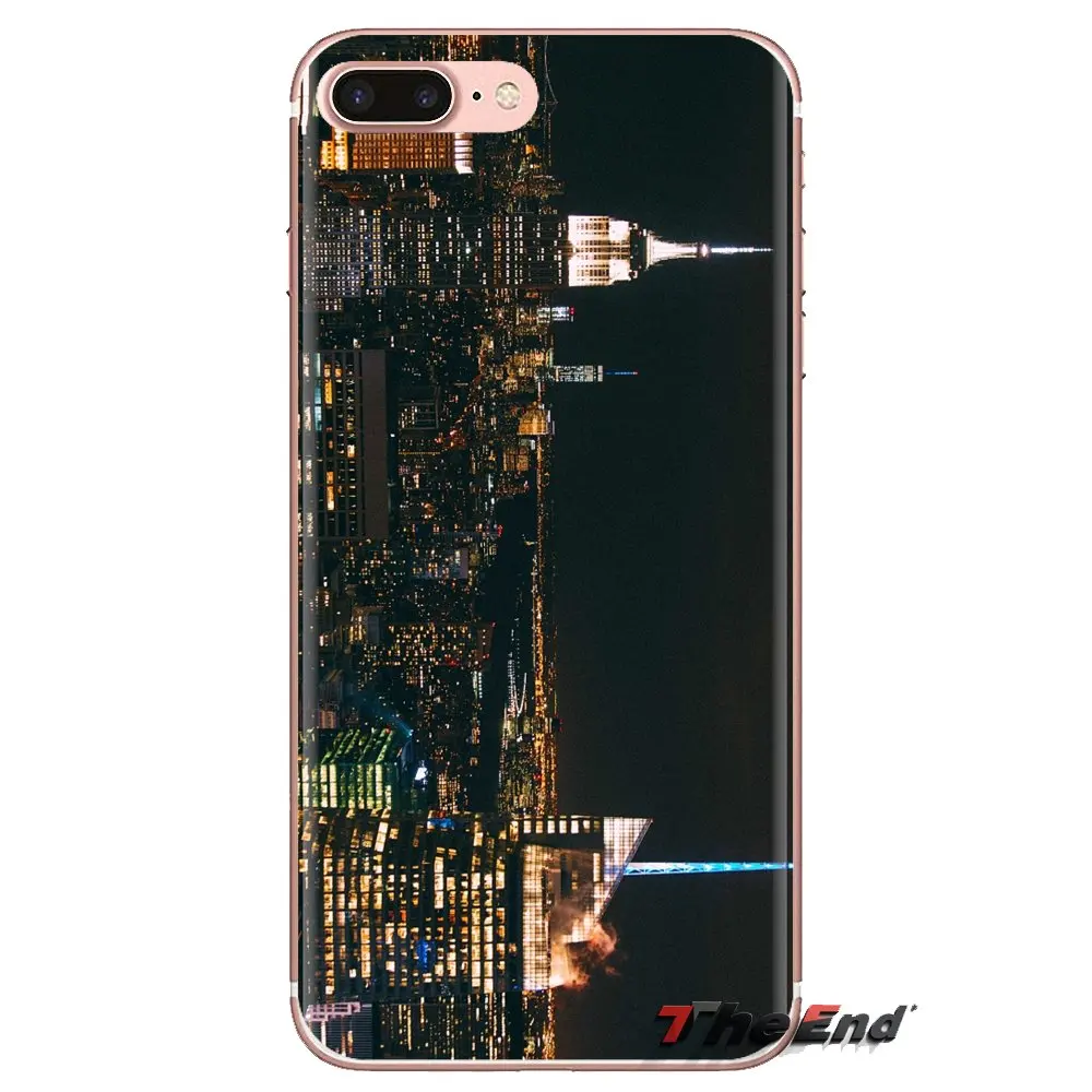 For Xiaomi Mi6 Mi 6 A1 Max Mix 2 5X 6X Redmi Note 5 5A 4X 4A A4 4 3 Plus Pro Manhattan New York City NIGHT USA Soft Housing Case |