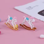 Деревянный стул-качалка детская комната мебель кукольный дом аксессуары игрушки для детей 1:12 Кукольный домик Миниатюрный