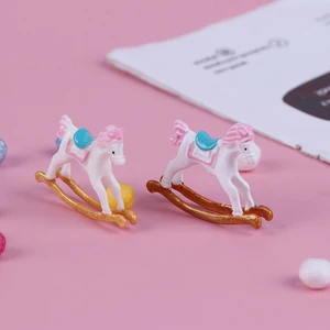 Деревянный стул-качалка детская комната мебель кукольный дом аксессуары игрушки для детей 1:12 Кукольный домик Миниатюрный