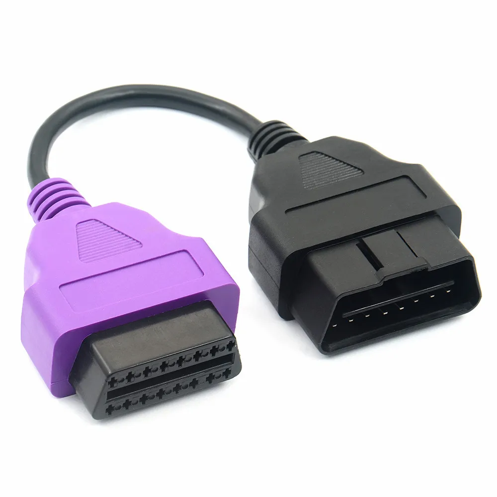 

1pcs For Fiat Ecu Scan Adaptor Connector 16pin OBD2 16pin Cable For Fiat Alfa Romeo SIX Color with High Quality Connect Cable