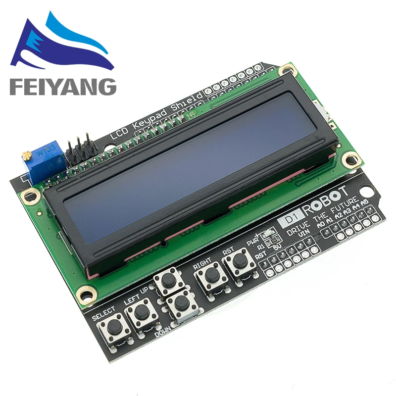 10 шт. 1602 ЖК дисплей модульная клавиатура Щит Duemilanove 16*2 LCD1602|lcd keypad shield|1602 lcdlcd |