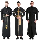 Пасхальный Пурим, костюм на Хэллоуин для мужчин, костюм отца, священника, Бишопа, христианский пастор, косплей