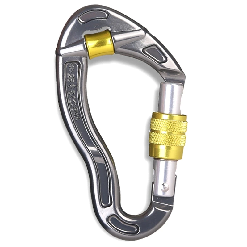 Замок с карабином из сплава для скалолазания инструмент выживания в экстренных