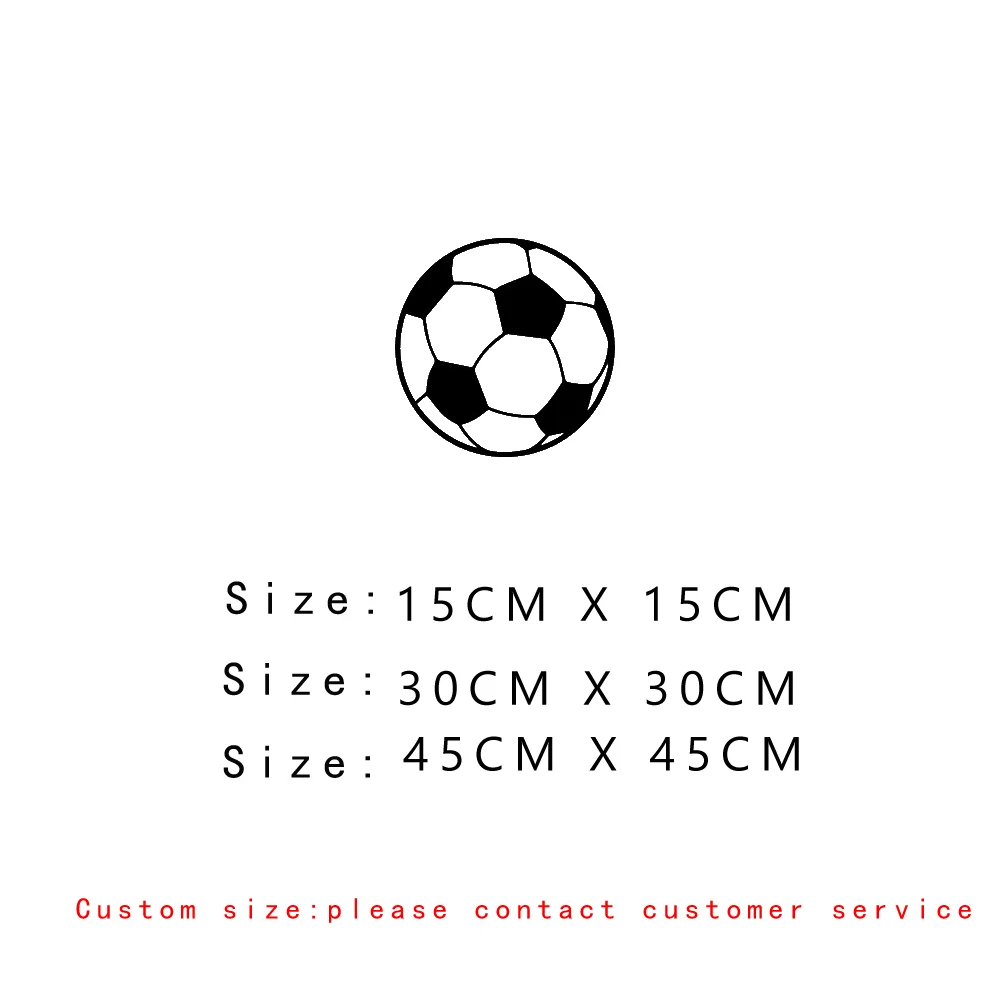 Футбола изготовленный на заказ имя наклейка стену футбольную тематику для