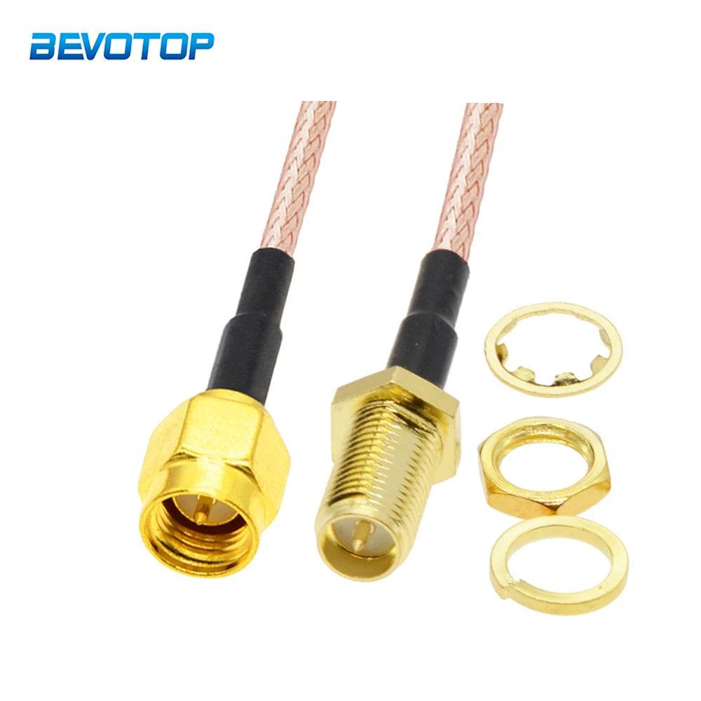 

SMA Male to RP SMA Female Extension Cable Antenna RF Connector RG316 Cable 5CM-30M