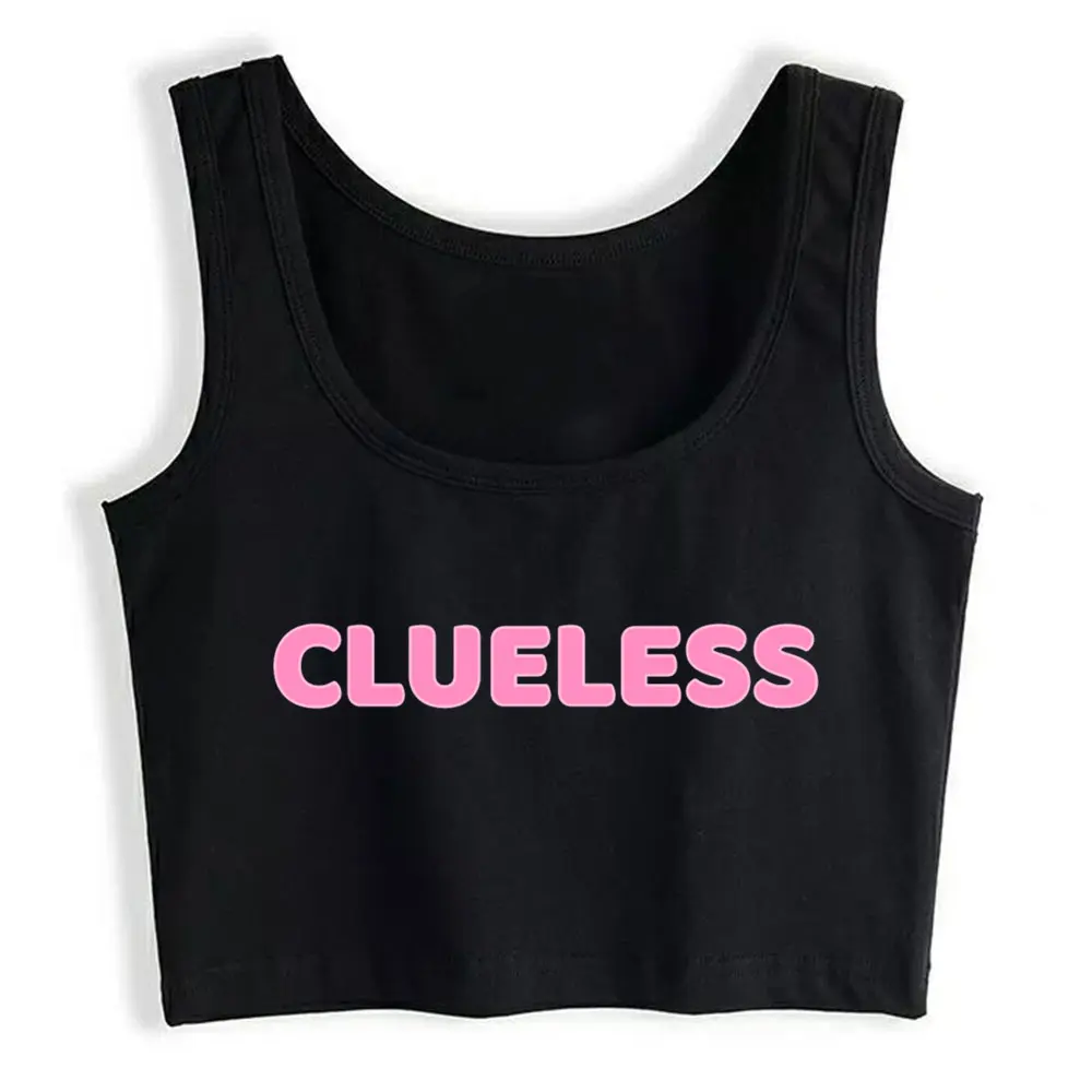 

Crop Top Sport Clueless I Sexy White Print Tops Women
